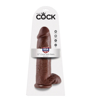 KING COCK - 12 GODE MARRON...