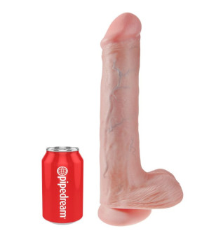 KING COCK - GODE AVEC COUILLES 33 CM - CHAIR