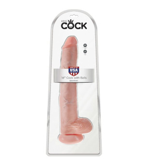 KING COCK - GODE AVEC COUILLES 35.6 CM - CHAIR