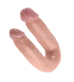 KING COCK - GODE DOUBLE PÉNÉTRATION 13.9 CM NATUREL