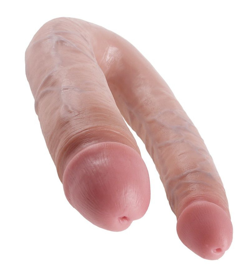 KING COCK - GODE DOUBLE PÉNÉTRATION 17.8 CM NATUREL