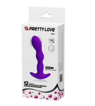 PRETTY LOVE - MASSAGER ANAL 12 MODES DE VIBRATION LILAS