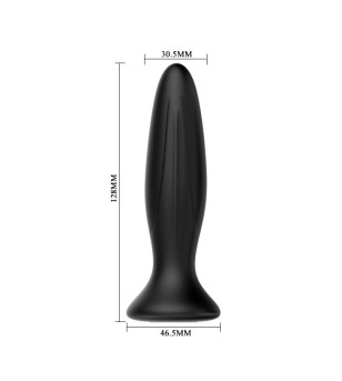 MR PLAY - PLUG ANAL VIBRATEUR NOIR RECHARGEABLE