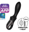 SATISFYER - APPLICATION VIBRATEUR ANAL HEAT CLIMAX NOIR