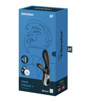 SATISFYER - APPLICATION HEAT CLIMAX+ VIBRATEUR ANAL NOIR