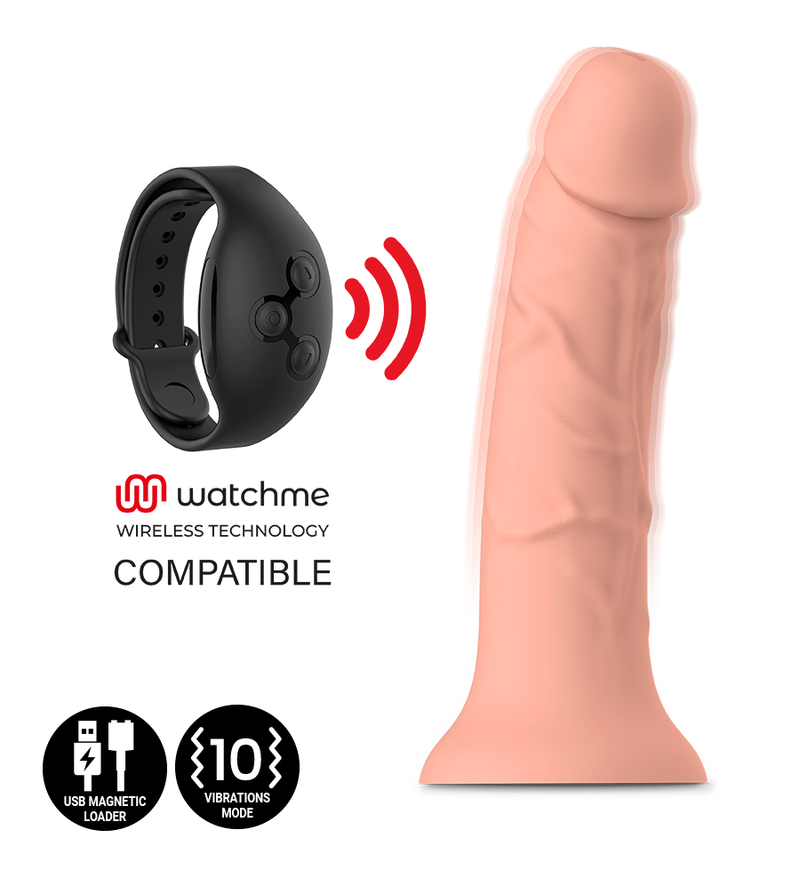 MYTHOLOGY - ASHER ORIGINAL DILDO M - VIBRATEUR COMPATIBLE AVEC LA TECHNOLOGIE SANS FIL WATCHME