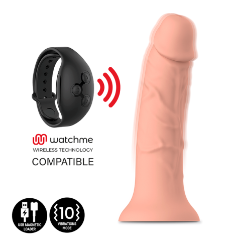 MYTHOLOGY - ASHER ORIGINAL DILDO S - VIBRATEUR COMPATIBLE AVEC LA TECHNOLOGIE SANS FIL WATCHME