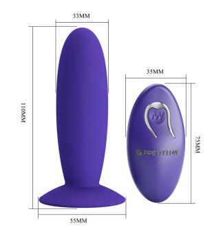 PRETTY LOVE - VIBRATEUR ANAL YOUTH PLUG TÉLÉCOMMANDE VIOLET