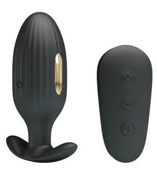 PRETTY LOVE - VIBRATEUR ANAL RECHARGEABLE KELLY PLUG NOIR