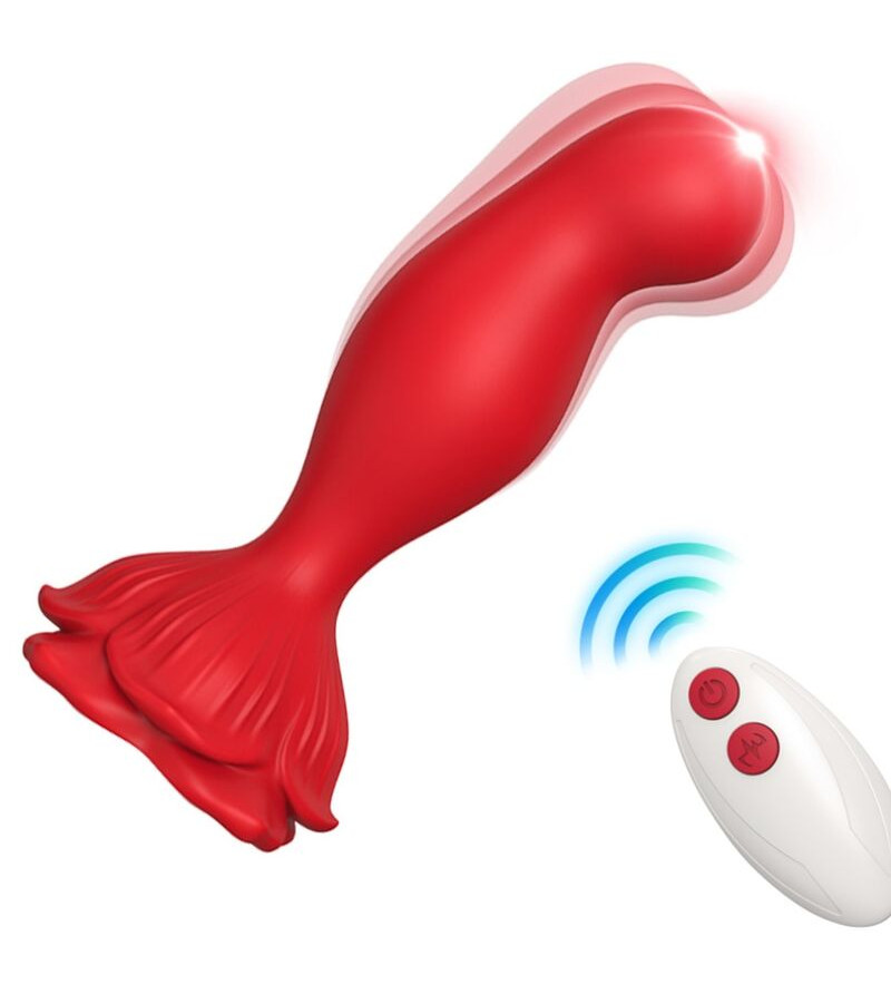 ARMONY - VIBRATEUR ROSE  PLUG ANAL TÉLÉCOMMANDE ROUGE