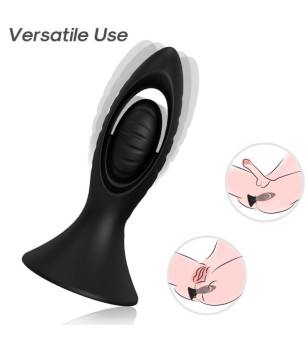 ARMONY - VIBRATEUR  PLUG ANAL SILICONE NOIR