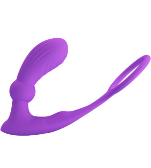 PRETTY LOVE - BAGUE WARREN ET VIBRATEUR ANAL VIOLET