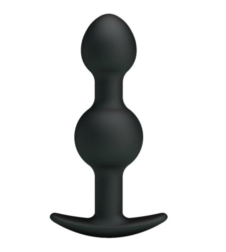 PRETTY LOVE - BALLES ANAL EN SILICONE SPÉCIALE STIMULATION 10.3 CM NOIRES