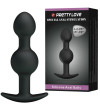 PRETTY LOVE - BALLES ANAL EN SILICONE SPÉCIALE STIMULATION 10.3 CM NOIRES