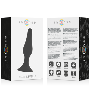 INTENSE - ANAL NIVEAU 3 12,5CM NOIR