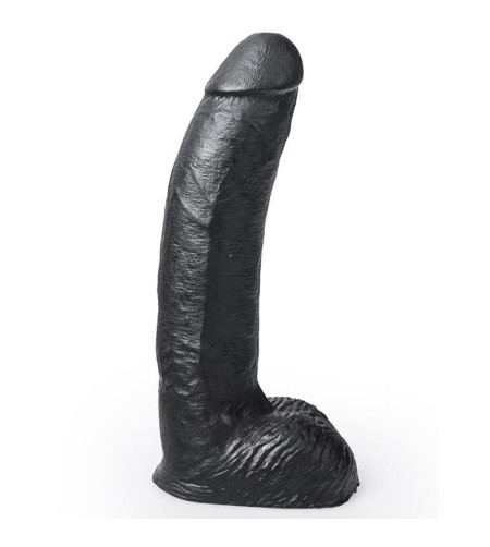 HUNG SYSTEM - GODE RÉALISTE COULEUR NOIR GEORGE 22 CM
