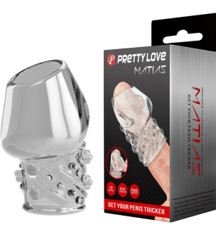 PRETTY LOVE - PÉNIS TRANSPARENT MATIAS PLUS ÉPAIS