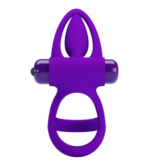 PRETTY LOVE - ANNEAU VIBRATEUR 10 VIBRATIONS SILICONE VIOLETTE