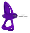 PRETTY LOVE - ANNEAU VIBRATEUR 10 VIBRATIONS SILICONE VIOLETTE