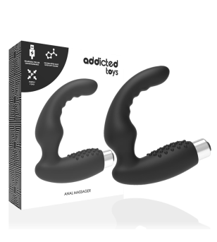 ADDICTED TOYS - VIBRATEUR PROSTATIQUE RECHARGEABLE MODÈLE 2 - NOIR