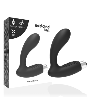 ADDICTED TOYS - VIBRATEUR PROSTATIQUE RECHARGEABLE MODÈLE 5 - NOIR