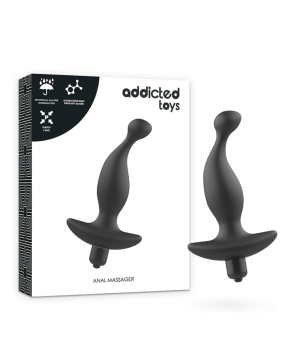 ADDICTED TOYS - MASSEUR ANAL AVEC VIBRATION NOIRE MODÈLE 1