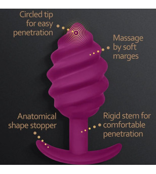 G-VIBE - GPLUG TWIST 2 PLUG ANAL VIOLET