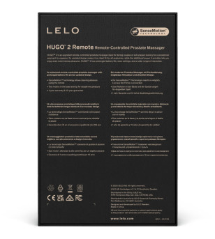 LELO - TÉLÉCOMMANDE DE MASSEUR DE PROSTATE HUGO 2 NOIR