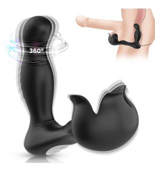 ARMONY - VIBRATEUR SURROUND ANAL  STIMULATEUR TESTICULOS TÉLÉCOMMANDE NOIR