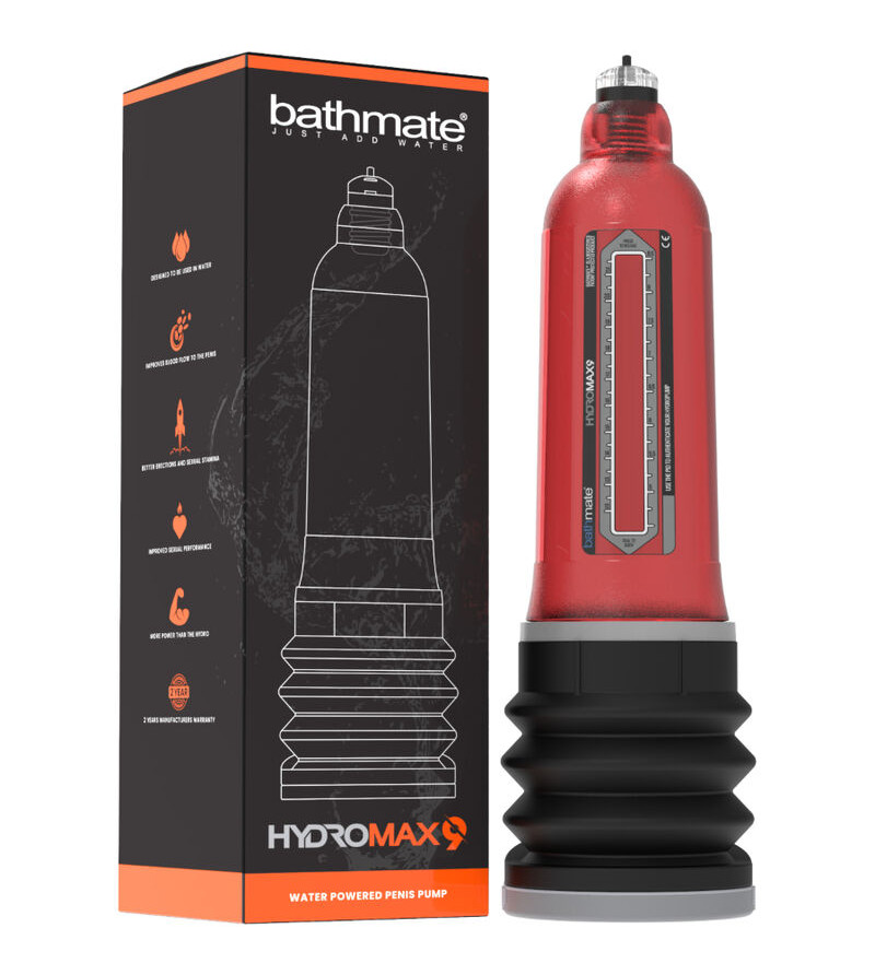 BATHMATE - HYDROMAX 9 POMPE DAUGMENTATION DE PÉNIS ROUGE