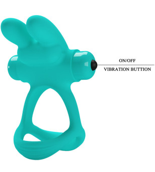 PRETTY LOVE - ANNEAU VIBRATEUR LAPIN VERT DANTE