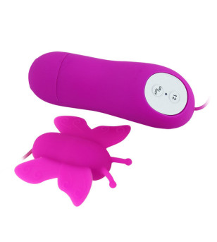 BAILE - LOVE EGGS STIMULATEUR DE CLITORIS PAPILLON 12 VITESSES TÉLÉCOMMANDE LILAS