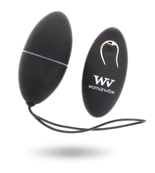 WOMANVIBE - ALSAN EGG TELECOMMANDE NOIR SILICONE NOIR