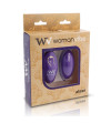 WOMANVIBE - ALSAN EGG TELECOMMANDE NOIR SILICONE VIOLET