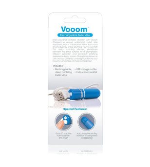 SCREAMING O - BALA VIBREURA RECHARGEABLE VOOOM BLEU
