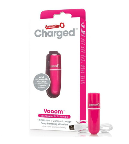 SCREAMING O - BALA VIBREURA RECHARGEABLE VOOOM ROSE