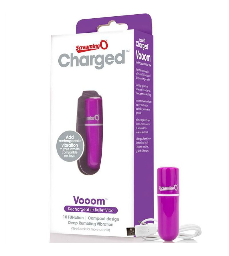 SCREAMING O - BALA VIBREURA RECHARGEABLE VOOOM VIOLET