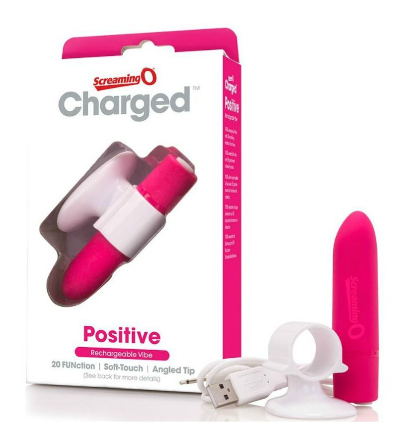SCREAMING O - MASSEUR RECHARGEABLE POSITIVE ROSE