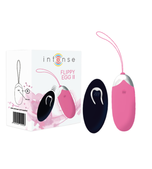 INTENSE - OEUF VIBRANT FLIPPY II AVEC TÉLÉCOMMANDE ROSE