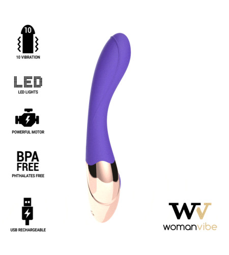 WOMANVIBE - VIBRATEUR RECHARGEABLE EN SILICONE SUNNY