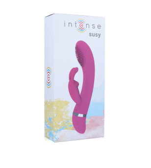 INTENSE - VIBRATEUR OSCILLANT SUSY SILICONE LAPIN ROSE