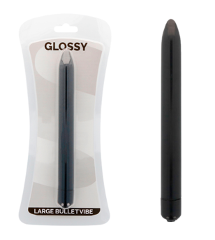 GLOSSY - VIBRATEUR SLIM NOIR