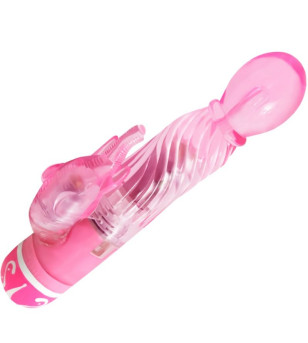 BAILE - VIBRATEUR MULTIVITESSES AVEC STIMULATEUR ROSE