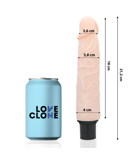 LOVECLONE - VIBRATEUR AUTOLUBRIFIANT FINN 21.2 CM -O- 3.8 CM