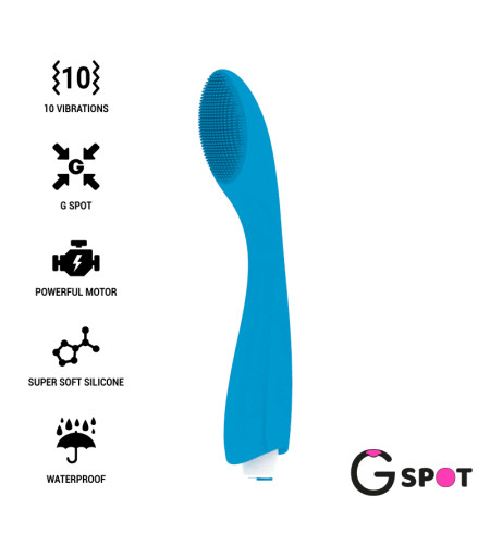 G-SPOT - VIBRATEUR GYLBERT TURQUOISE BLEU G-SPOT