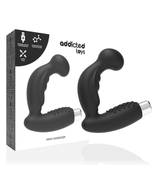 ADDICTED TOYS - VIBRATEUR PROSTATIQUE RECHARGEABLE MODÈLE 3 - NOIR