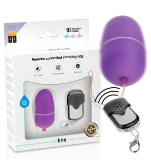 ONLINE - OEUF VIBRANT TÉLÉCOMMANDE M LILAS