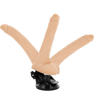 BASECOCK - VIBRATEUR ARTICULABLE TÉLÉCOMMANDE NOIR 18.5 CM -O- 4 CM