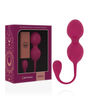 RITHUAL - BALLES DE KEGEL VIBRANTES RECHARGEABLES NISHA NOIRES