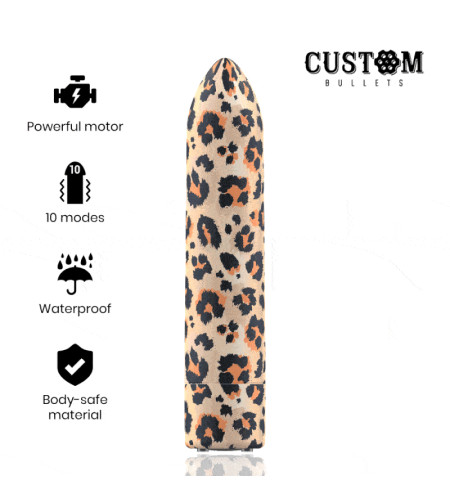 CUSTOM BULLETS - RECHARGEABLE LEOPARD 10 INTENSITIES